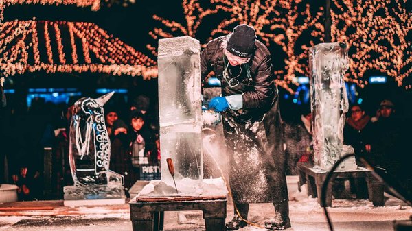 Quelles croisières offrent des ateliers de sculpture sur glace avec des artistes polaires?